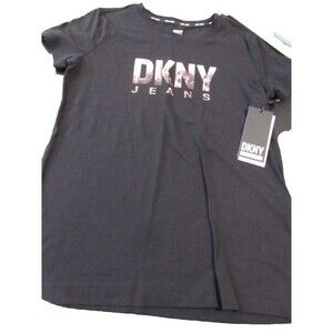DKNY Jeans Women’s NY City Logo T‑Shirt Black XXS NWT Short Sleeve Graphic Tee